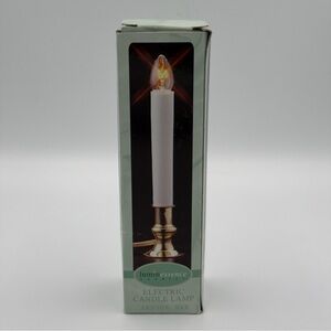 8" Electric Candle Lamp Indoor Use Luminessence Candle Vintage Night Light